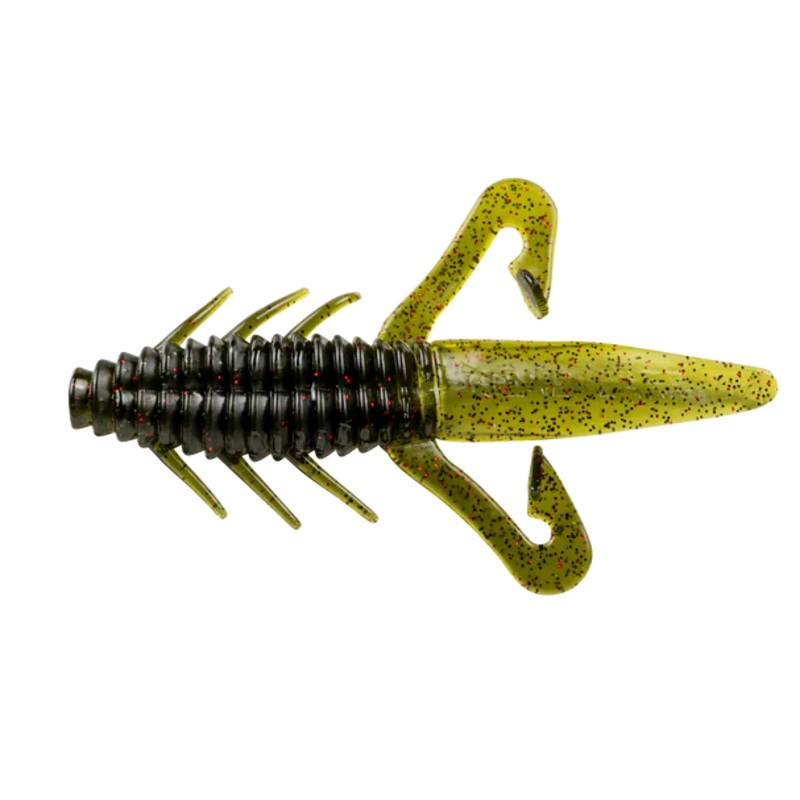 Gene Larew 4.25" Biffle Bug - Dark Watermelon Neon/Watermelon Neon