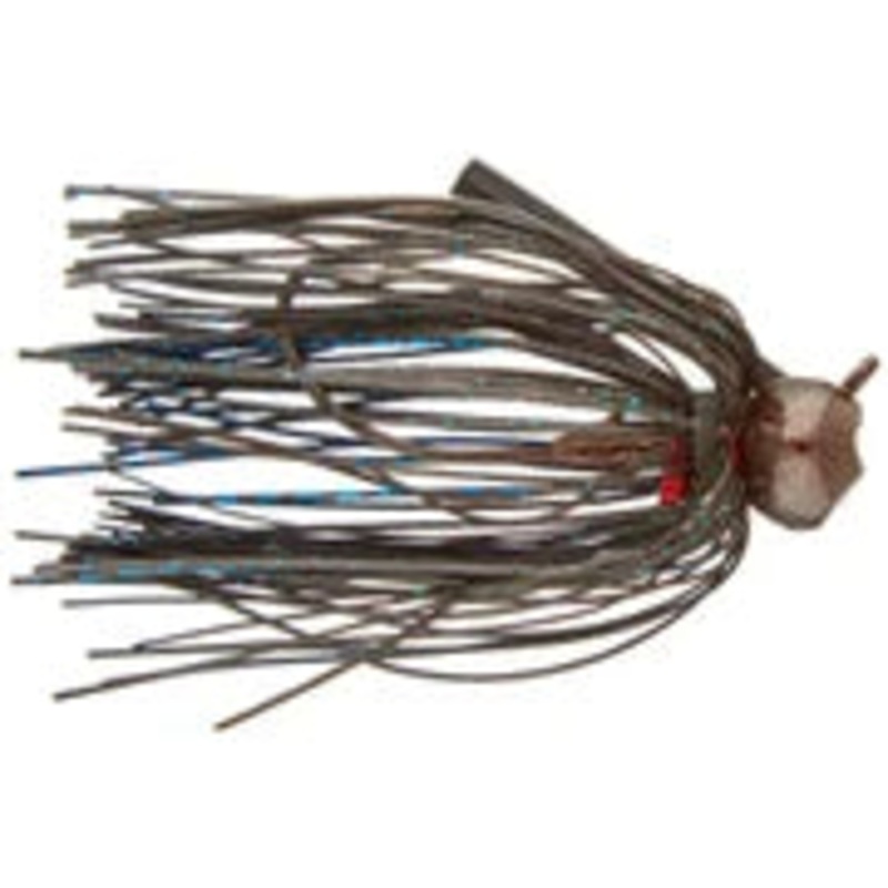 Jewel Heavy Cover Finesse Football Jig 3/8oz - Black/Blue Flash 2pk