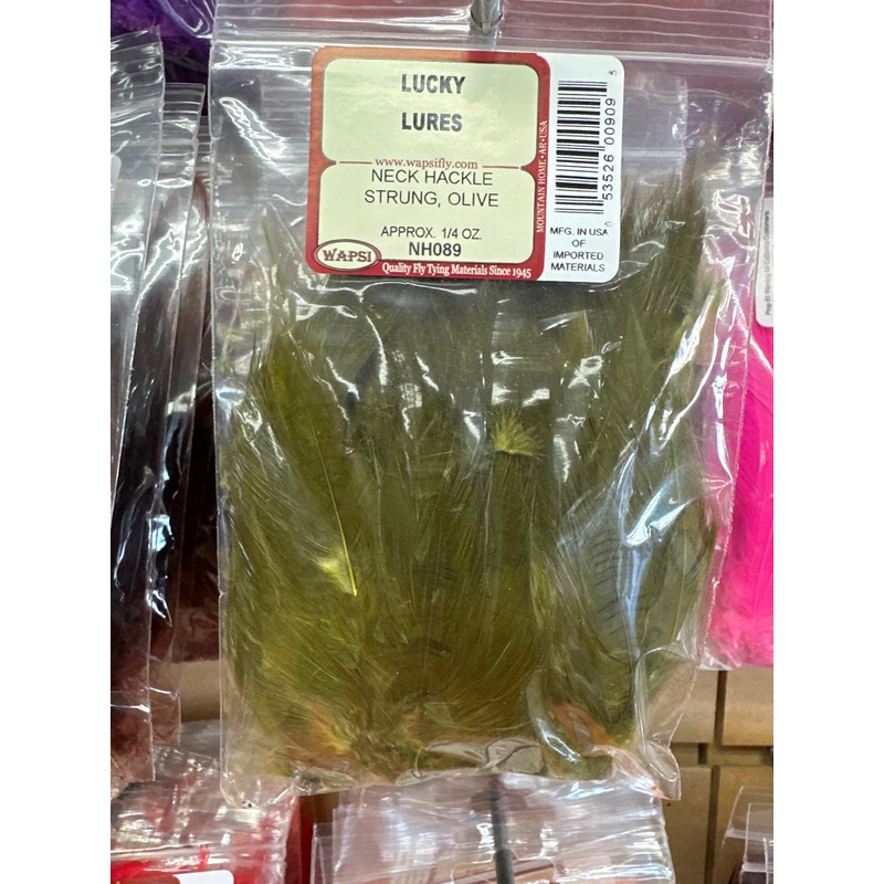Wapsi Neck Hackle Strung - Olive