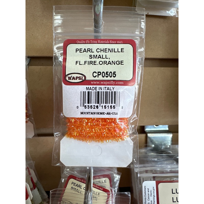 Wapsi Pearl Chenille Small - Fl. Fire Orange