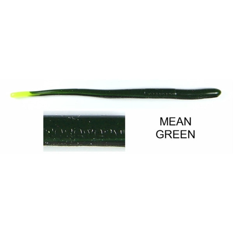 Roboworm Straight Tail 6'' Mean Green 10pk