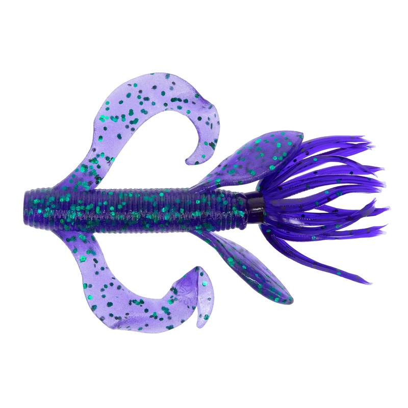 Yamamoto Kreature 4'' - Purple w/Emerald Flake 7pc