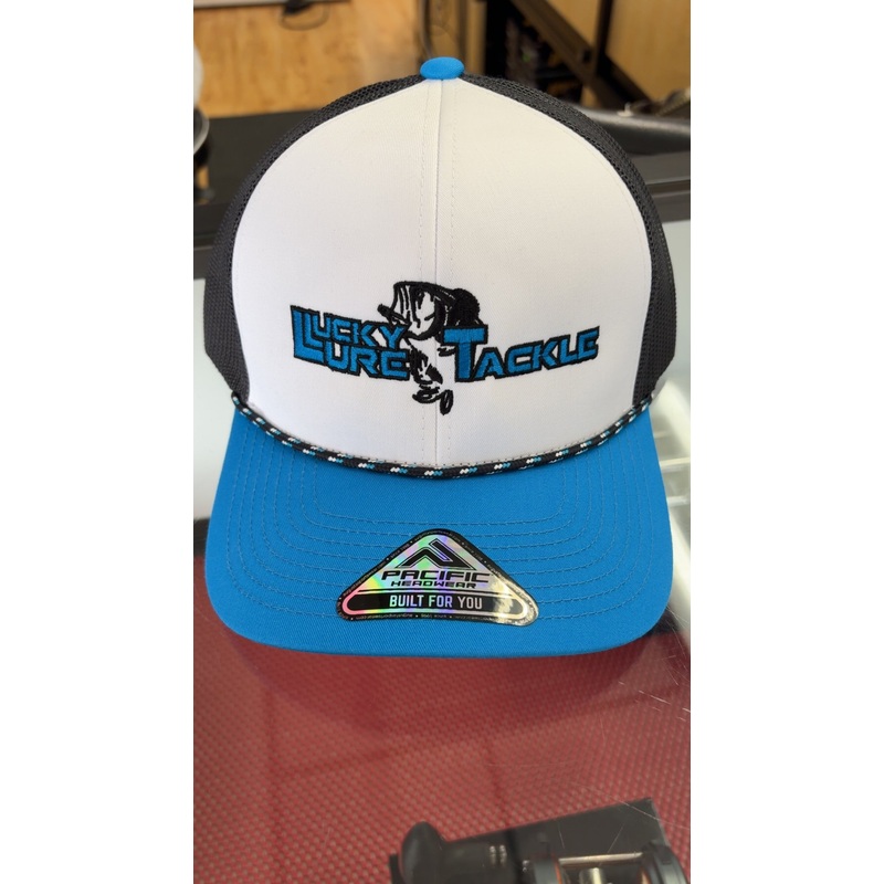 Lucky Lure Rope Hat - Blue White and Black