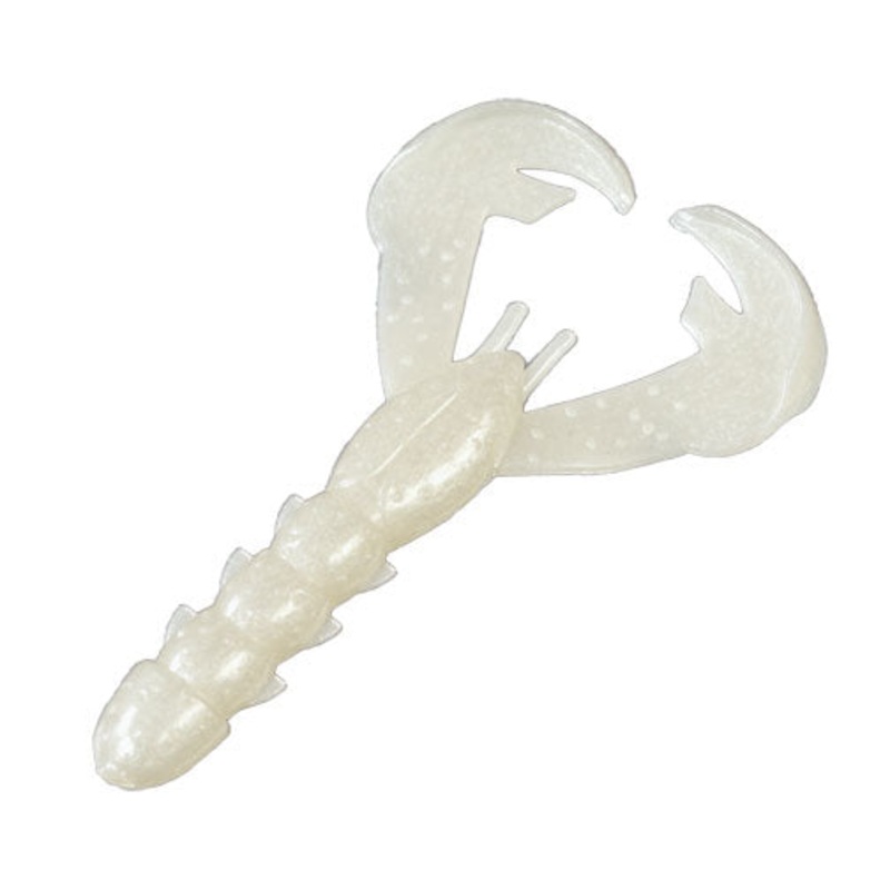 Strike King Rage Baby Craw - Pearl 9pk