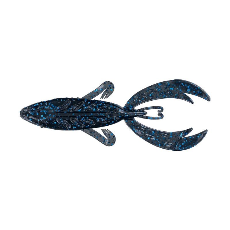 Big Bite 4" Rojas Fighting Frog - Black Blue Flake