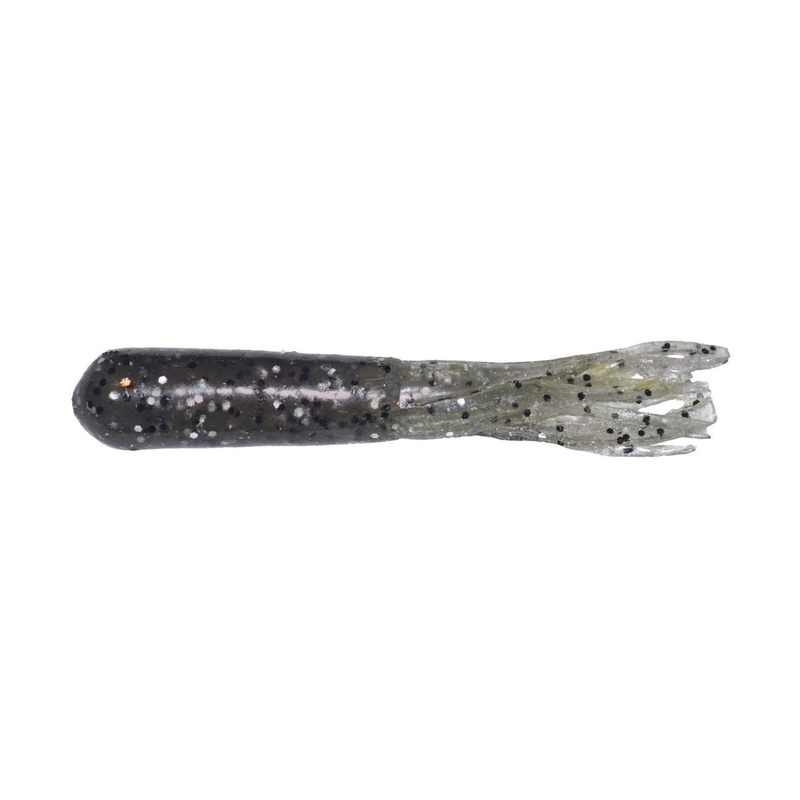 Big Bite Salt Tube 3.5" - SMOKE W BLACK GOLD FLAKE 10pk