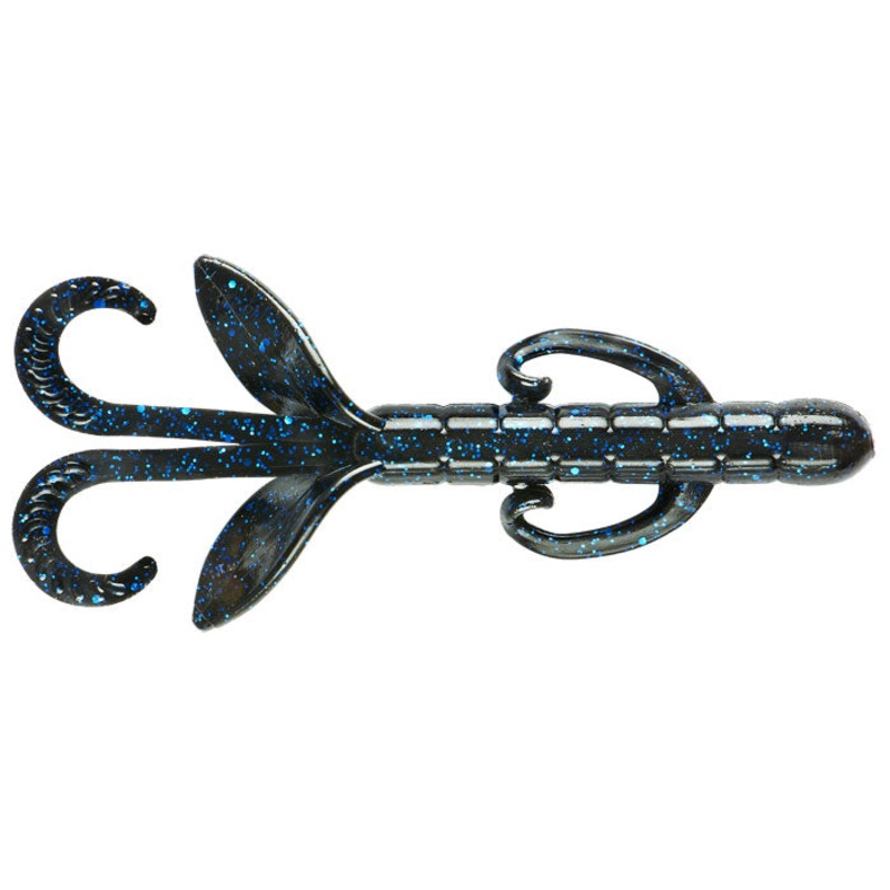 Yum Christie Critter 4.5'' - Black Blue Flake 8pk