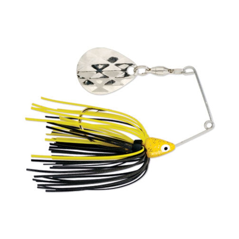 Strike King Mini-King Spinnerbait - Yellow Head Black/Yellow Skirt
