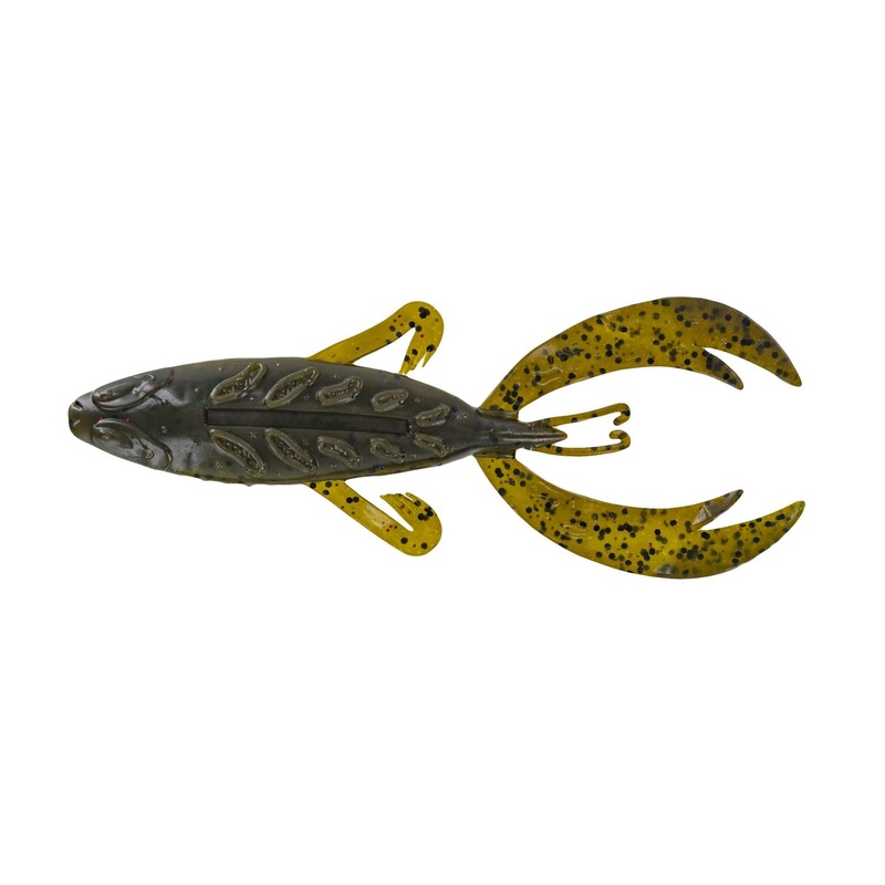 Big Bite 4" Rojas Fighting Frog - Green Pumpkin  7pk