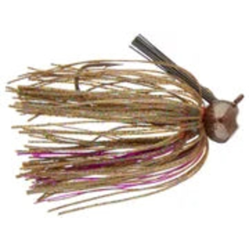 Jewel 1/2oz Football Jig - Grn Pump Candy/Purp Flash
