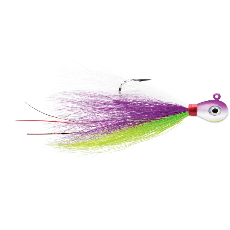 VMC Pro Series Bucktail Jigs 1/2oz - Purple Albino - 2pk