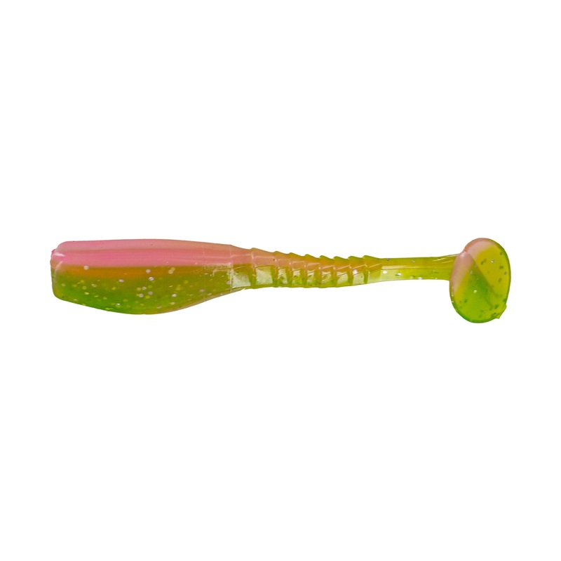 Big Bite Swimming Crappie Minnr 2" - Electric Chicken Glo 10pk