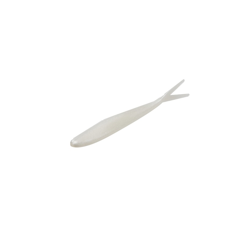 Zoom Super Fluke Jr. 4'' White Pearl 10pk