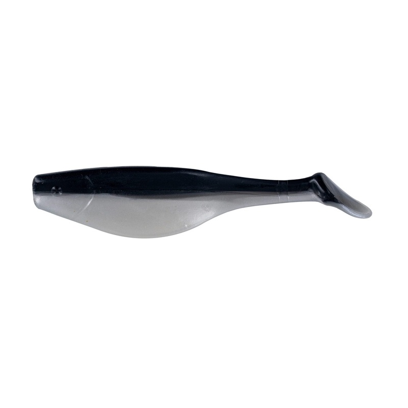 Big Bite Baits 4" Shad Black Shad  10pk