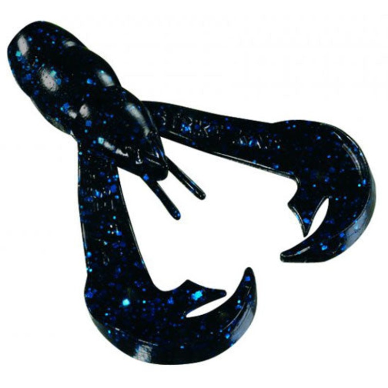 Strike King Rage Chunk 3" - Black Blue Flake  7 pk