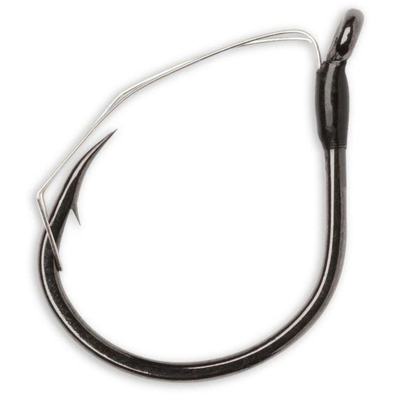 VMC Weedless Wacky Hook #2 Black Nickel - 5pk