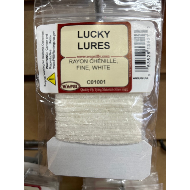Wapsi Rayon Chenille Fine - White