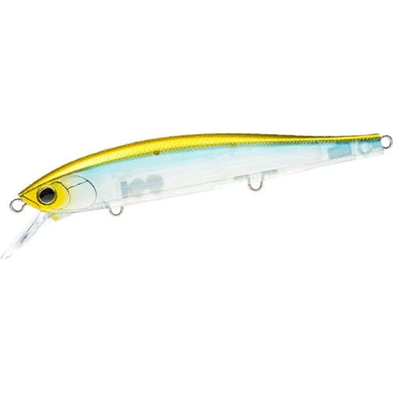 YoZuri Hardcore Minnow Flat 110sp/130xp 4 3/8" - Ghost Pearl Shad