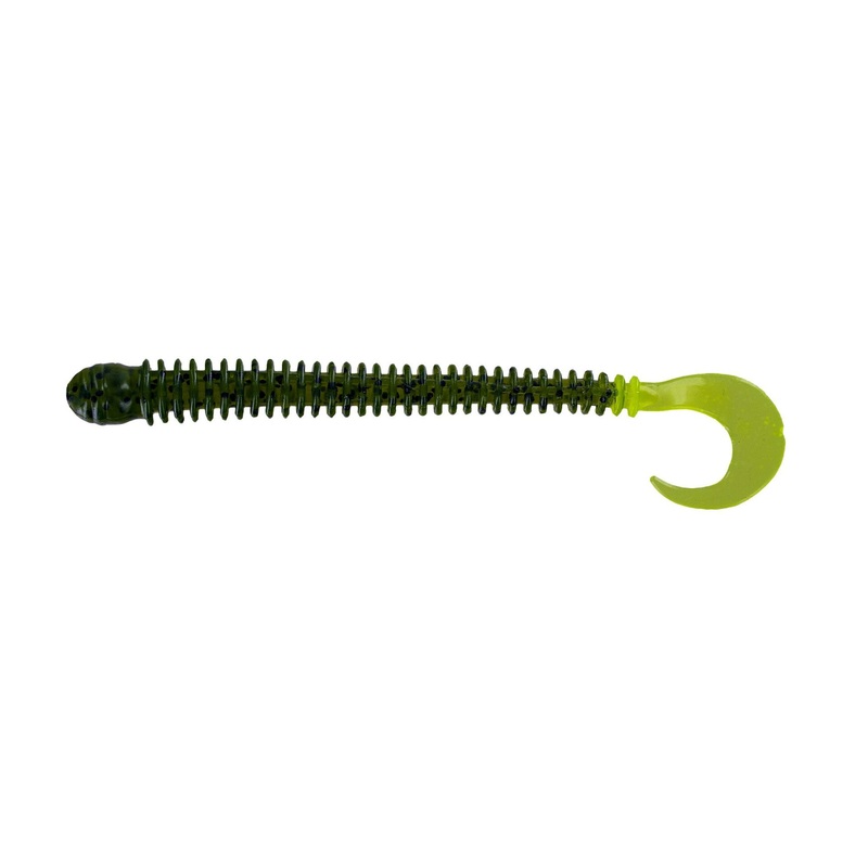 Big Bite 4" Disc Worm - Watermelon Seed Chart Tail