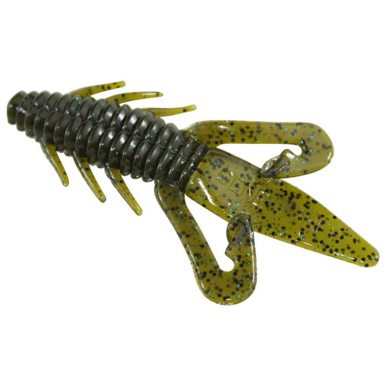 Gene Larew 4.25" Biffle Bug 8pk - Green Pumpkin Blue