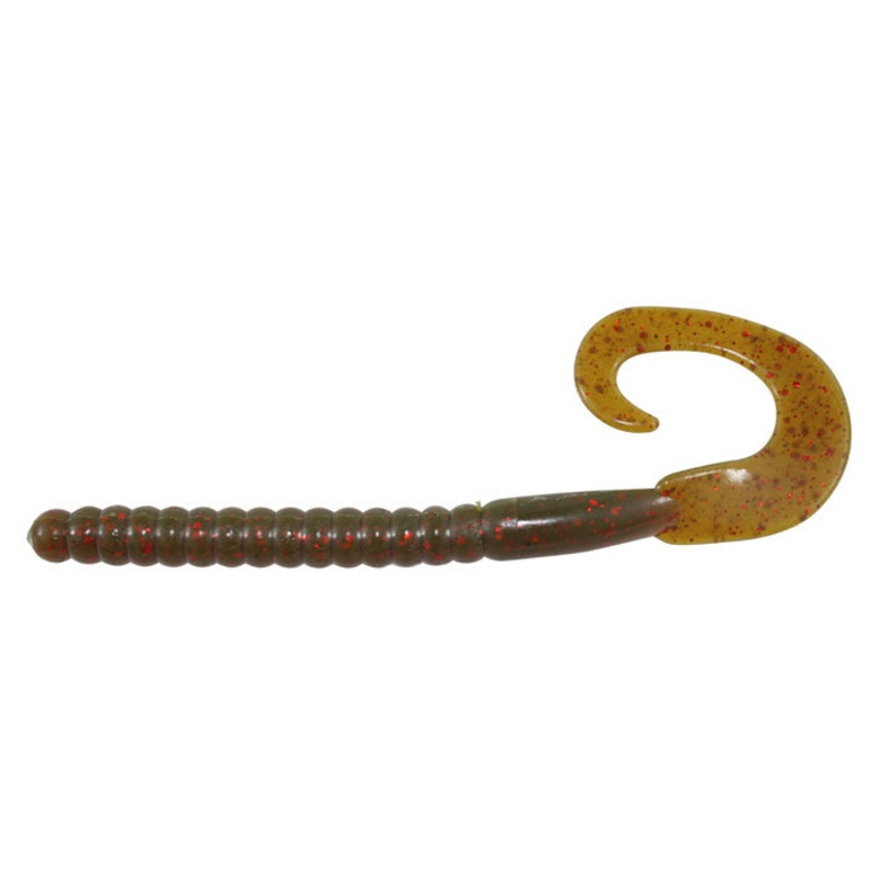 Berkley PB Power Worm 7'' Motor Oil Red Fleck 13pk