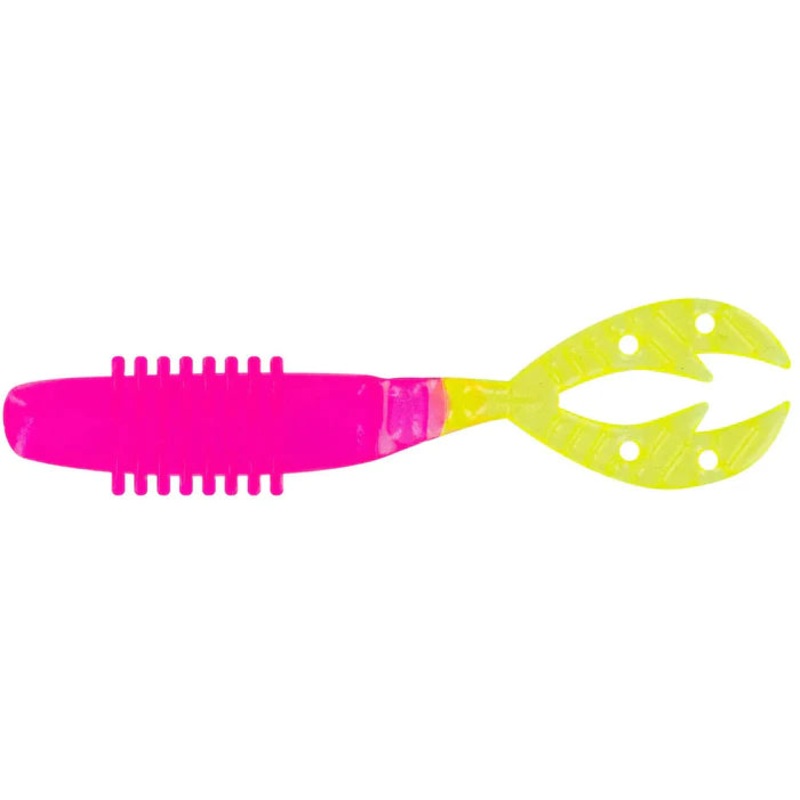 Big Bite 2.5" Kamikaze Swimon - Pink/Chartreuse Tail  8pk
