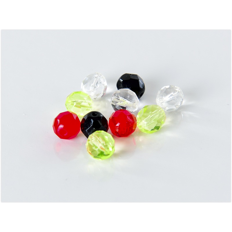 Bullet Weights Brass Ticker Glass Beads - 14pc