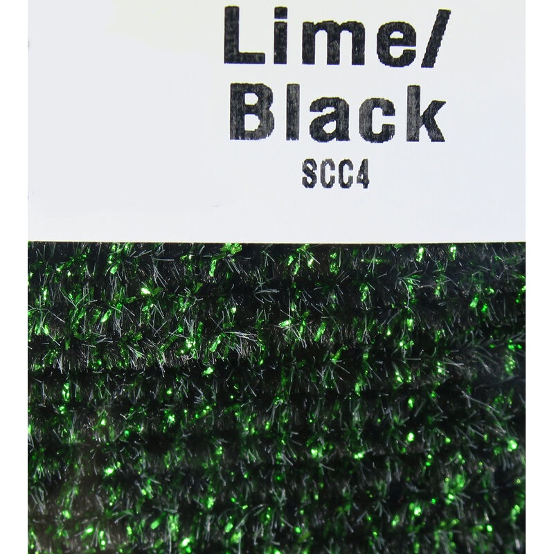 Hareline Speckled Chenille - Lime/Black