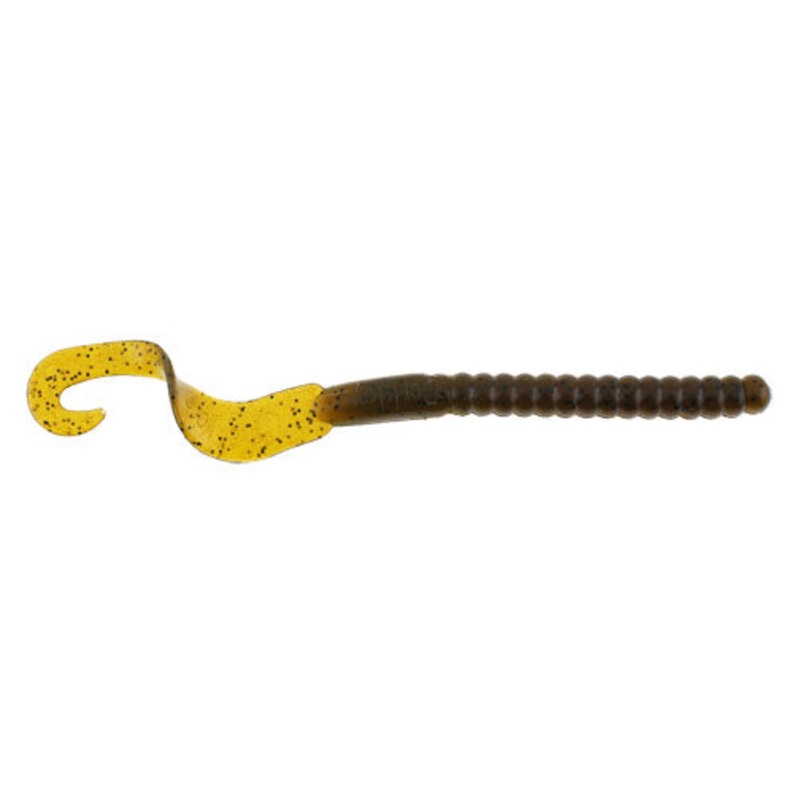 Berkley PB Power Worm 7'' - Green Pumpkin 13pk