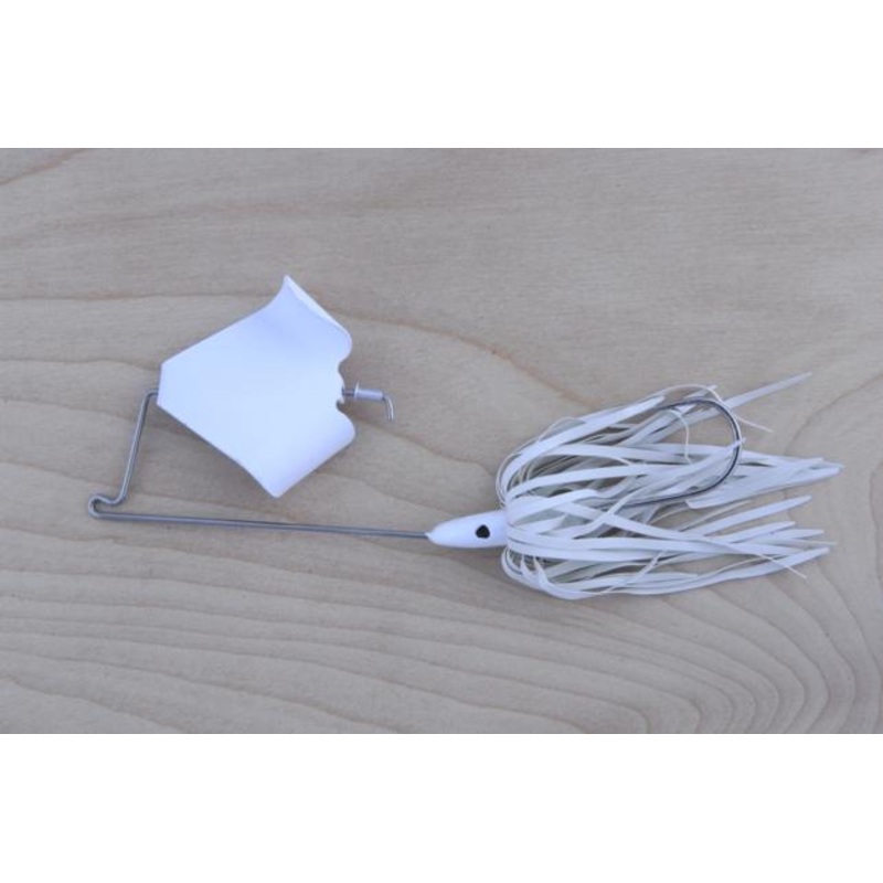 Lunker Lure 1/2oz Buzzbait- White/White Blade