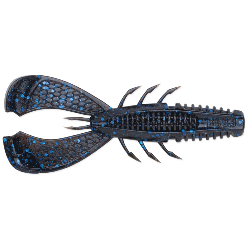 Rapala Crush City Cleanup Craw 3.5" - Black Blue Flake  7pk