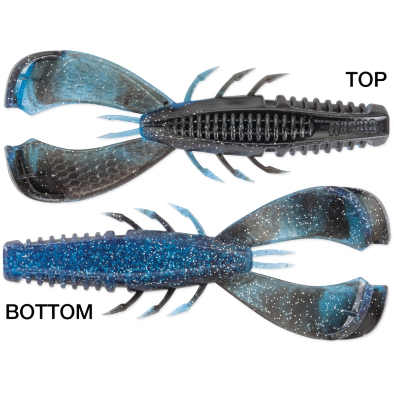 Rapala Crush City Cleanup Craw 3.5" - Black N Blue  7pk