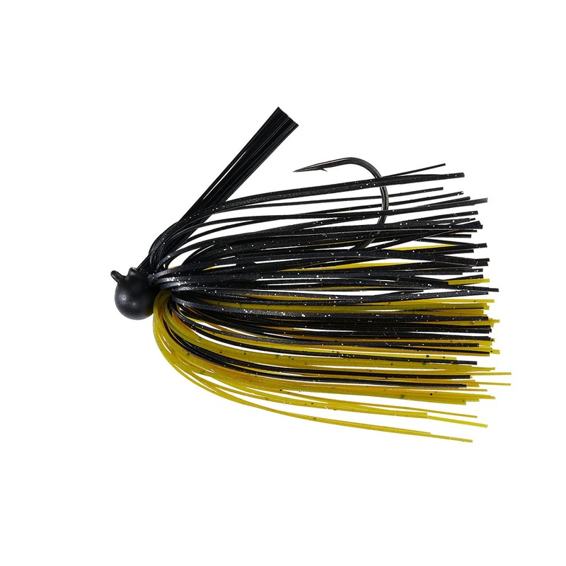 Nako 3/8oz Tungsten Football Jig - Green Pumpkin Black