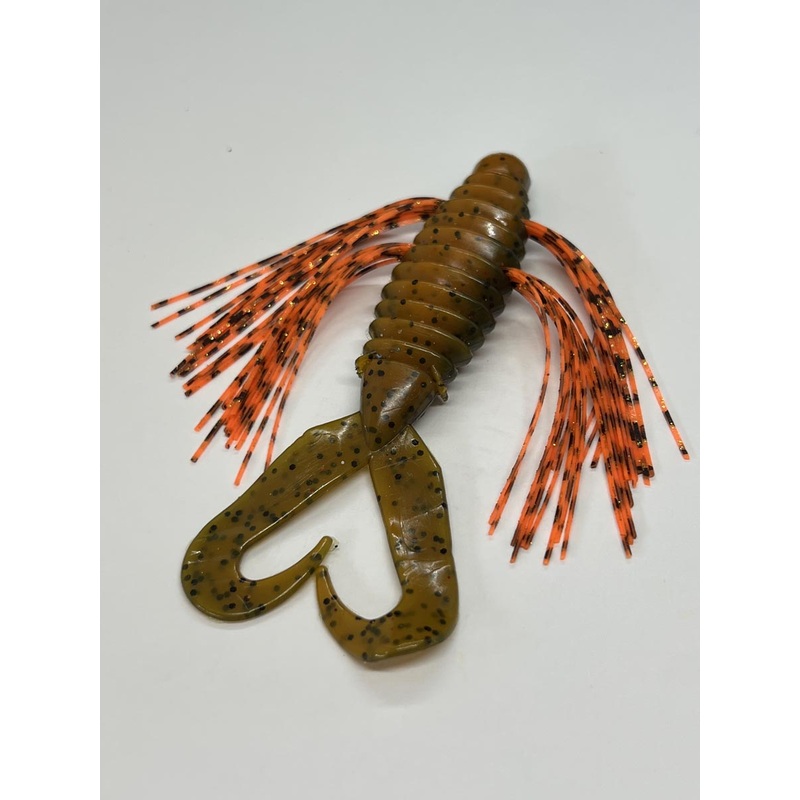 Tightline UV Whisker BIG'N Bug RATTLING 4" - UV Craw w/ Craw Tiger  4pk