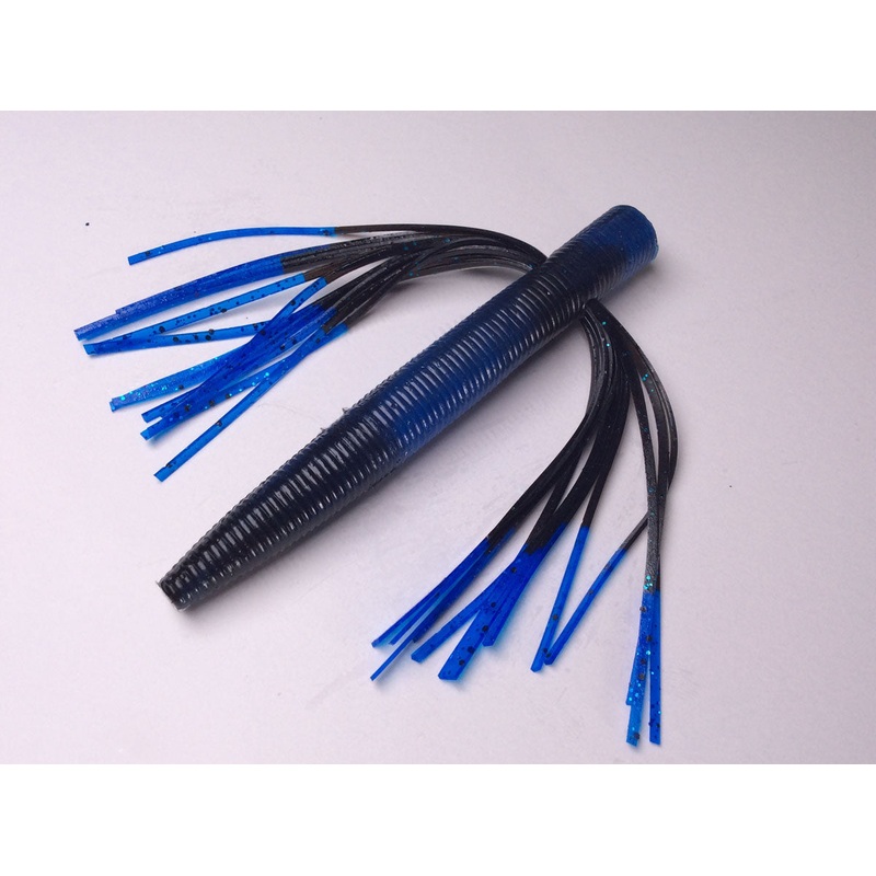 Tightlines UV NEDBAIT 3.5" - Blue Black Swirl w/ Blue Tip  5pk