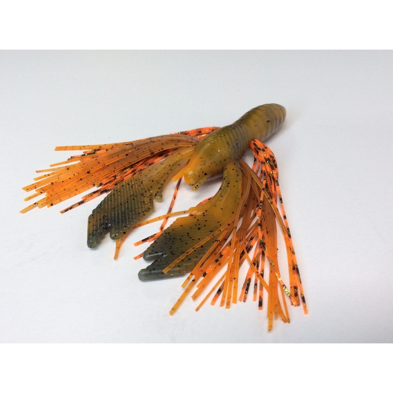 Tightlines UV Whisker DB Hybrid Rattl'N Rig 4" - UV Craw w/ Craw Tip/Tiger  4pk