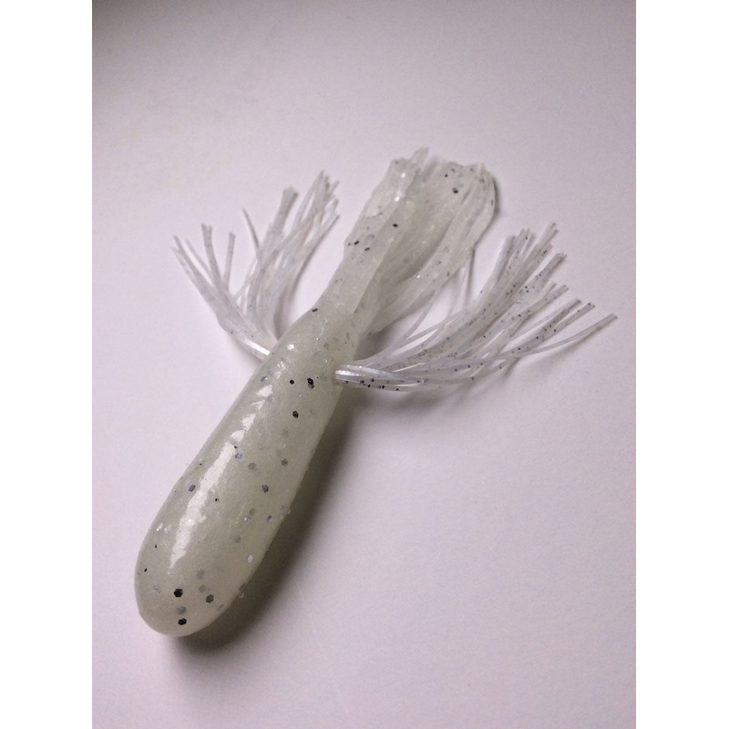 Tightlines UV Whisker Tube 4" - UV Northern Pearl w/ Pearl  4pk