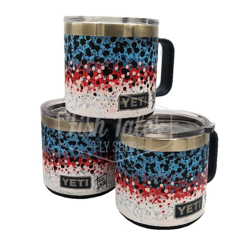 Custom Painted Yeti Rambler 14oz Mug With Handle