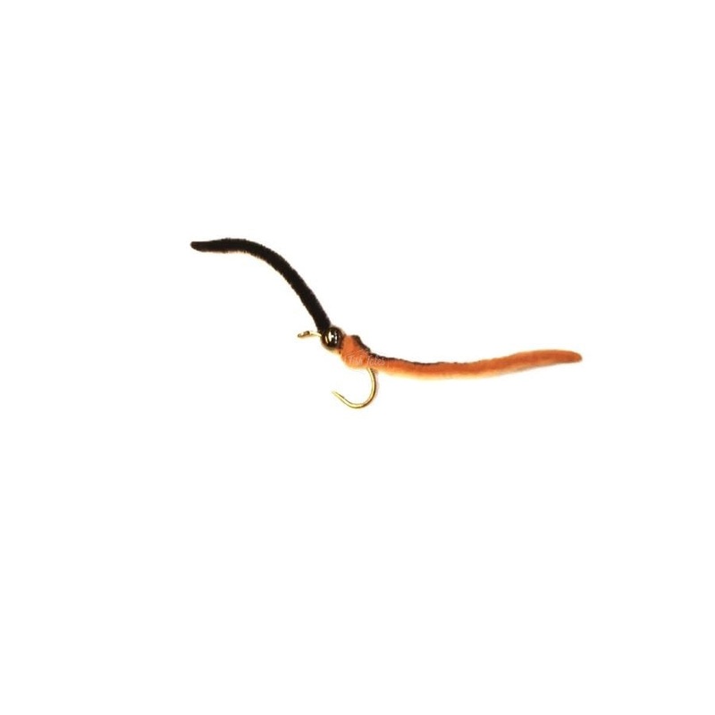 SB Flies Garden Hackle Beaded Worm Fly