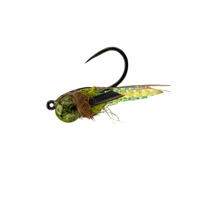 Rio Flies Puparazzi Tungsten Barbless Jig Caddis Nymph