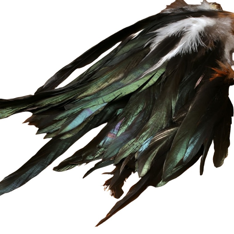 Hareline Iridescent Black Schlappen