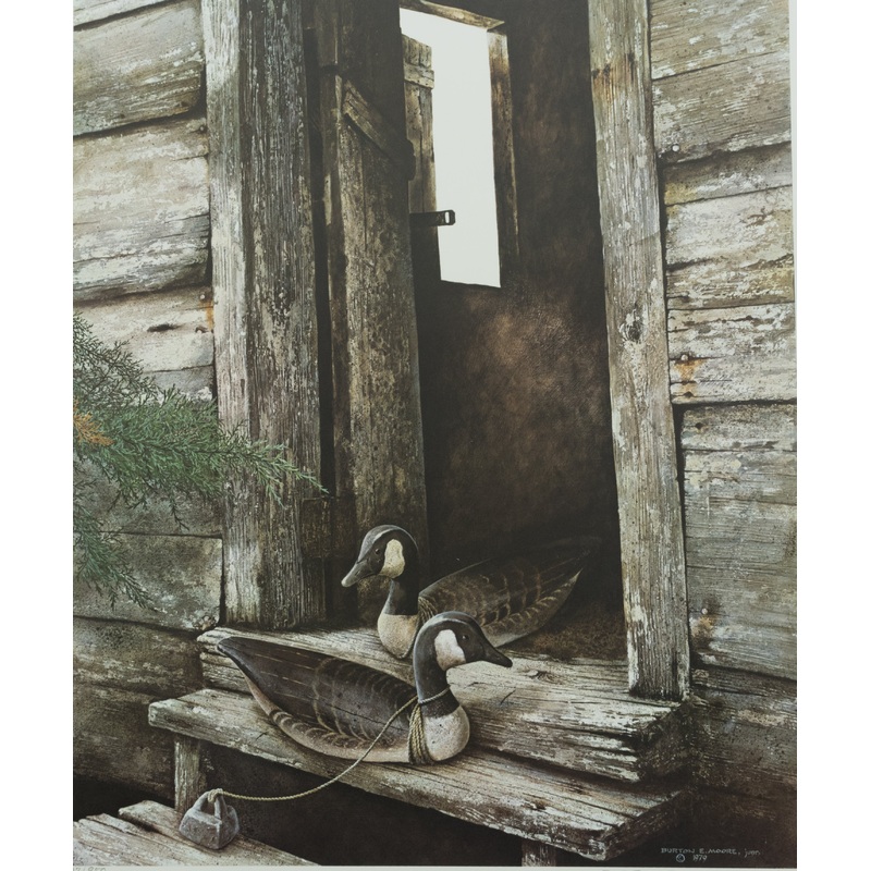 Burton E. Moore, Jr. - Ward Brothers Canadas at Crisfield - Fine Art Print