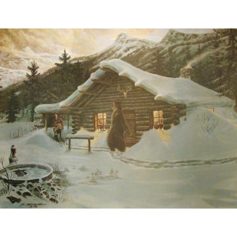 Michael Scovel - Out for Wood, In for Trouble - Fine Art Print