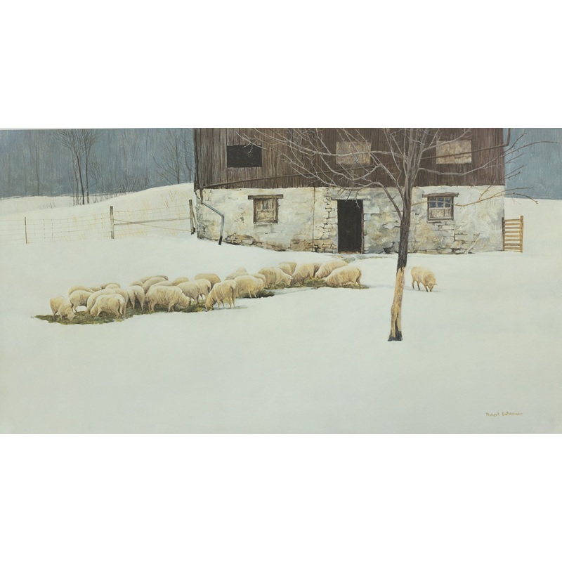 Robert Bateman - Winter Barn - Fine Art Print
