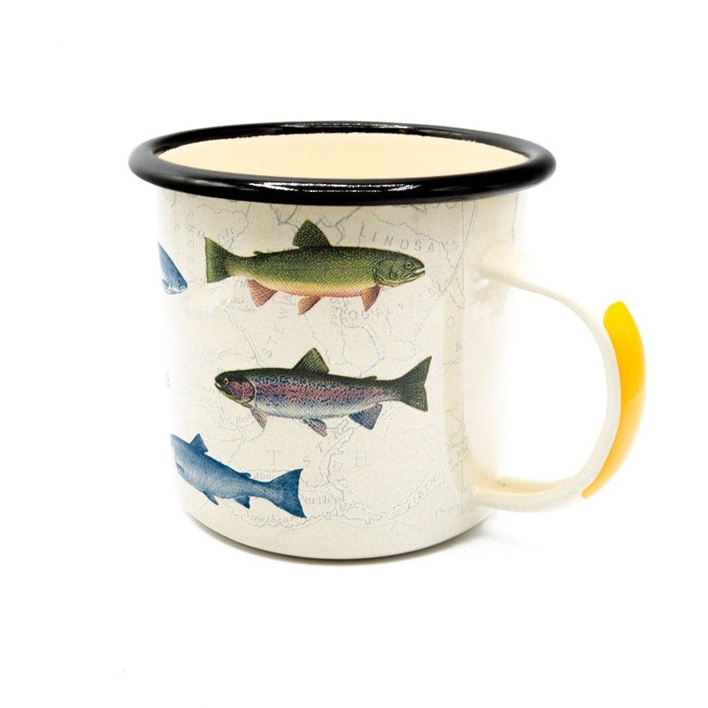 Enamel Mug With Fish