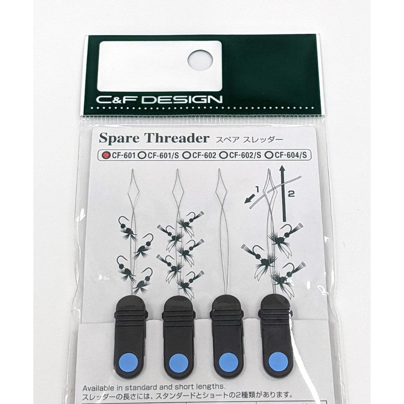 C&F Design Spare Threaders CF601 Standard Size Blue Dot - 4pk