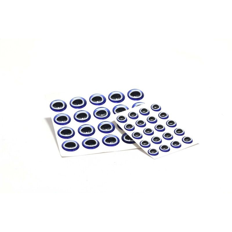 Hareline Oval Pupil 3D Eyes UV Black Raven