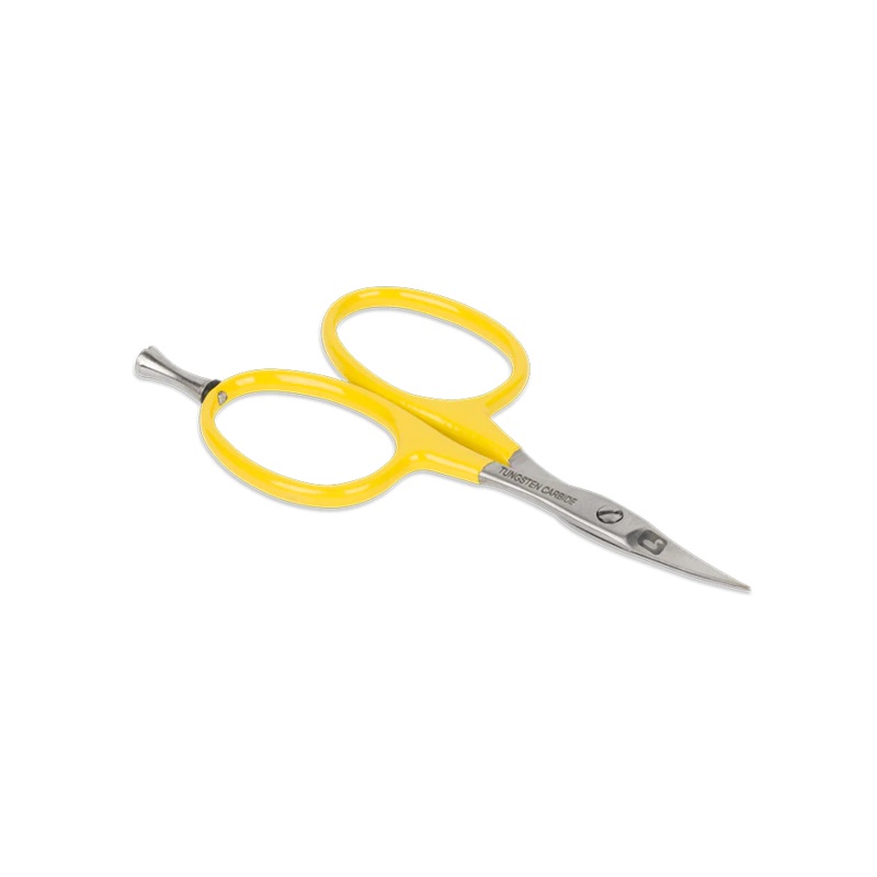 Loon Tungsten Carbide Curved Micro Tip Scissor w/ Precision Peg