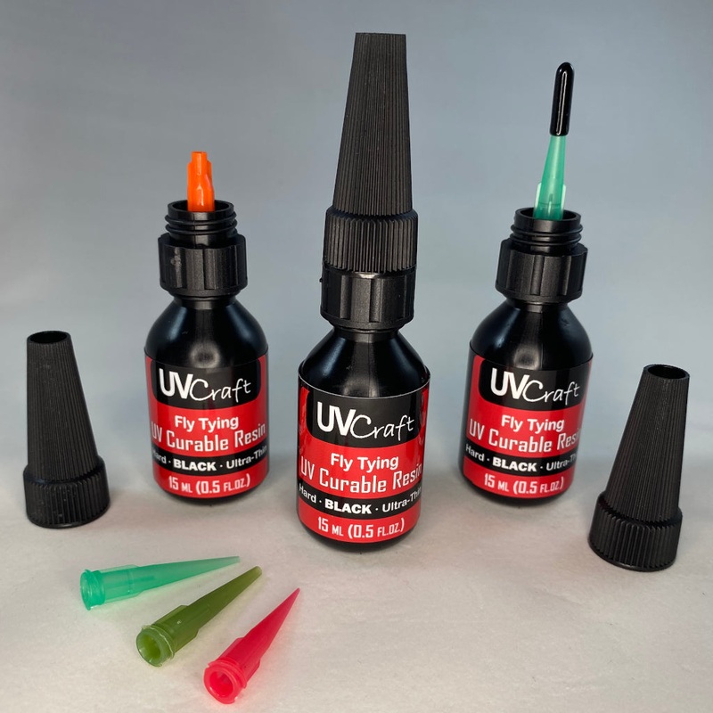 UV Craft - Hard - Black - Ultra-thin UV Resin - .5 luer lock squeeze bottle