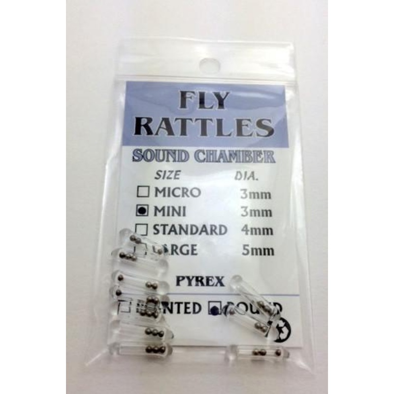 Wapsi Glass Fly Rattle Rounded End